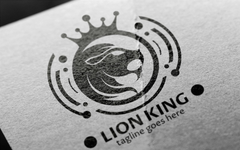 Download Шаблон логотипа "Lion King Logo Template" / Lion King Logo Template - Шаблон логотипа на тему графика animal logo,creative logo,crown,football team,head,head lion,hotel,king,lion,lion head,lion king,luxury brand,power,sports,wild