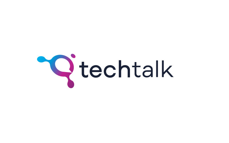 Modello di logo TechTalk