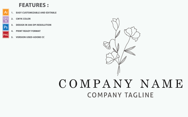 Download Шаблон логотипа "Wonderful Botanical Flowers Vector Design Logo Template" / Wonderful Botanical Flowers Vector Design Logo Template - Шаблон логотипа на тему графика natural,black,feminine,flower,nature,vector,design,plant,symbol,leaf,frame,floral,element,logo,botanical,organic,elegant,modern,template,illustration