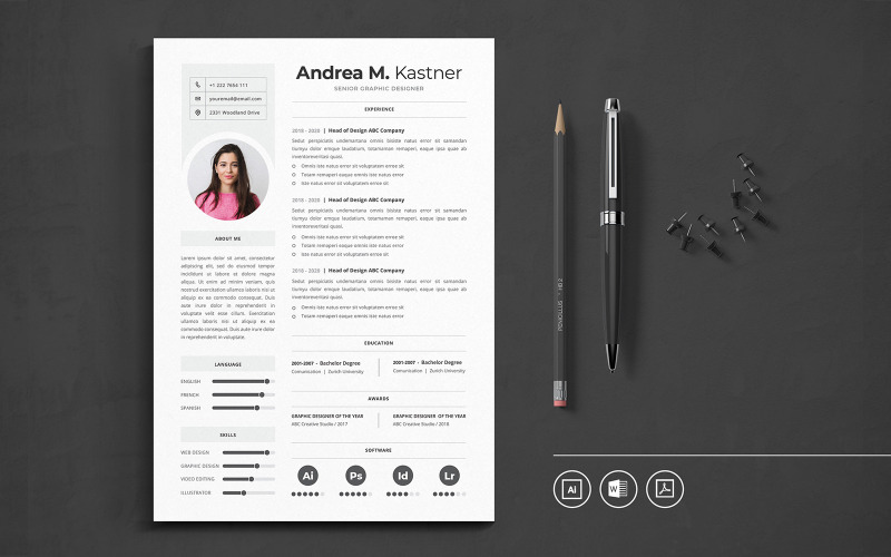CV Vol.46 Modello di curriculum