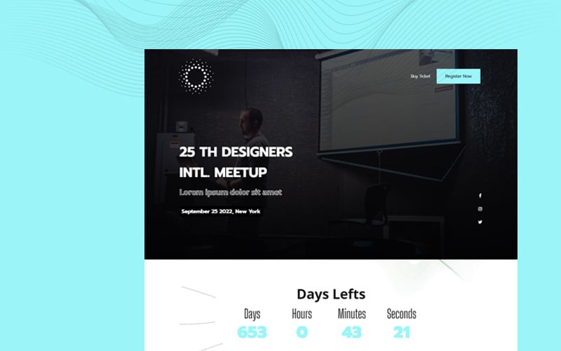 Eventfe - HTML Responsive Bootstrap Landing Page Template