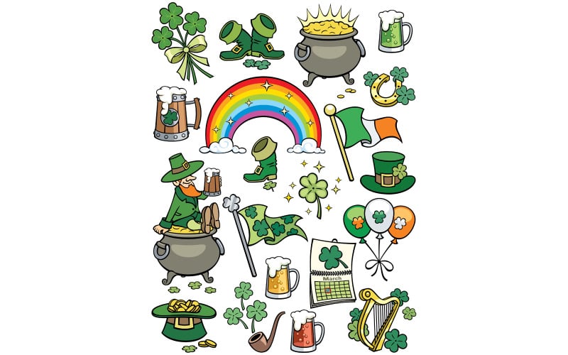 Saint Patrick's Day-elementen - illustratie