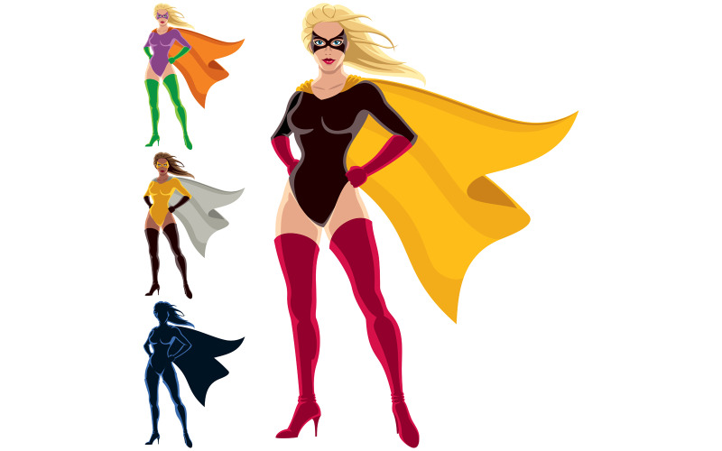 Superbohater - Kobieta - Ilustracja