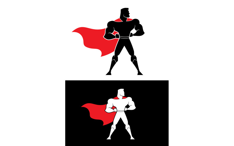 Download Иллюстрация "Superhero Symbol - Illustration" / Superhero Symbol - Illustration - Иллюстрация на тему графика superhero,super,hero,man,champion,character,person,silhouette,logo,symbol,sign,concept,idea,change,transformation,training,transforming,fitness,sport,power