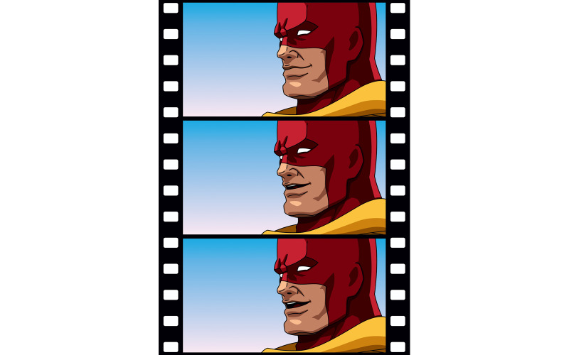 Download Иллюстрация "Superhero Talk - Illustration" / Superhero Talk - Illustration - Иллюстрация на тему графика superhero,super,hero,man,power,superman,talk,talking,speech,copy space,copyspace,comic book,anime,manga,style,animation,looping,seamless,cartoon,strength