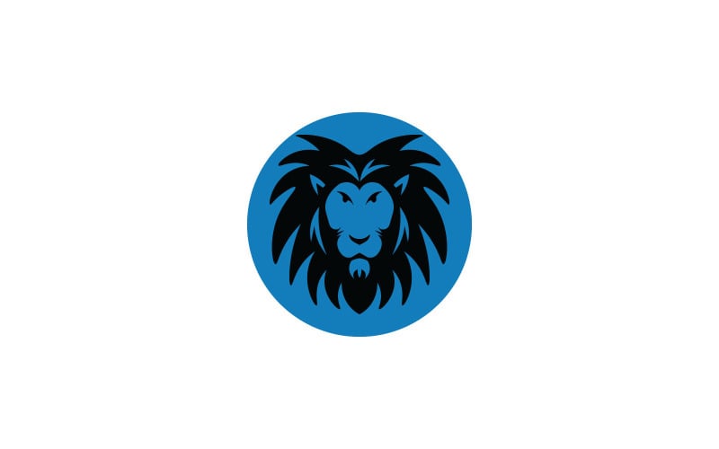 Modèle de logo Lion Power