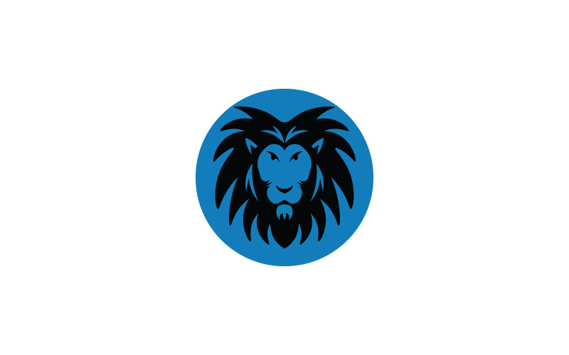 Modello di logo di Lion Power
