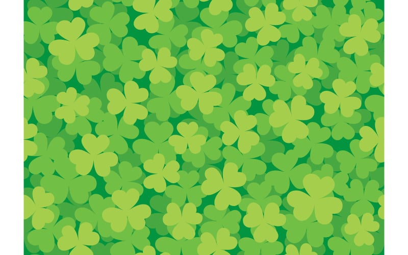 Download Иллюстрация "Seamless Clover Pattern Bright - Illustration" / Seamless Clover Pattern Bright - Illustration - Иллюстрация на тему графика shamrock,clover,trefoil,leaf,green,pattern,background,seamless,tile,tiled,st patricks day,saint patricks day,holiday,spring,nature,abstract,cartoon,vector,illustration,design