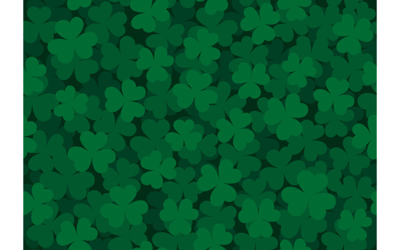 Download Иллюстрация "Seamless Clover Pattern Dark - Illustration" / Seamless Clover Pattern Dark - Illustration - Иллюстрация на тему графика shamrock,clover,trefoil,leaf,green,pattern,background,seamless,tile,tiled,st patricks day,saint patricks day,holiday,spring,nature,abstract,cartoon,vector,illustration,design