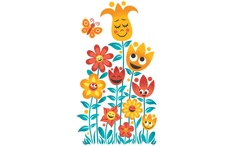 Kleine tuin - illustratie