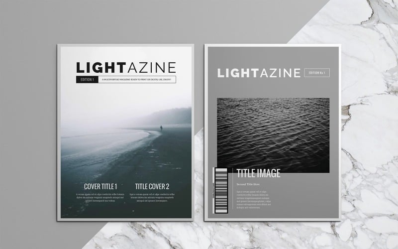 Download Magazine Template "Lightazine Indesign Magazine Template" / Lightazine Indesign Magazine Template - Magazine Template на тему графика magazine,template,design,indesign,editorial,architecture,game,fashion,photography,porfolio,brochure,newsletter,print,digital,professional,book,index,sections,news