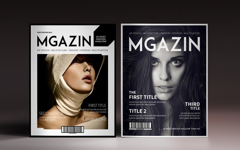 Modello Indesign multiuso per riviste di design
