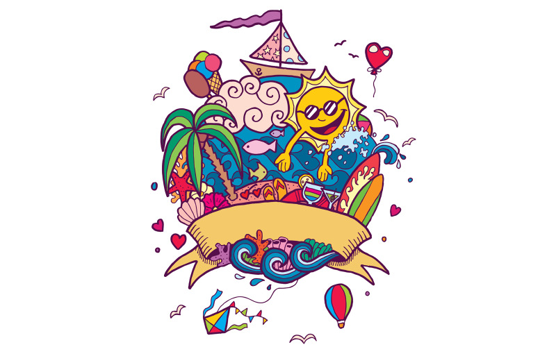 Sommarklotter - Illustration
