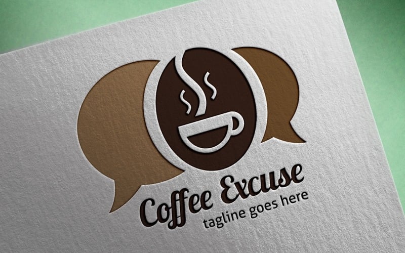 Coffee Excuse Logo Template