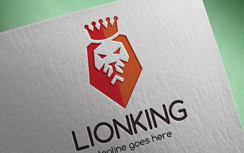Download Шаблон логотипа "Lion King Logo Template" / Lion King Logo Template - Шаблон логотипа на тему графика animal,guard,head,identity,king,lion,marketing,power,powerful,royal,security,shield,software,sport,strength,strong,web,wild