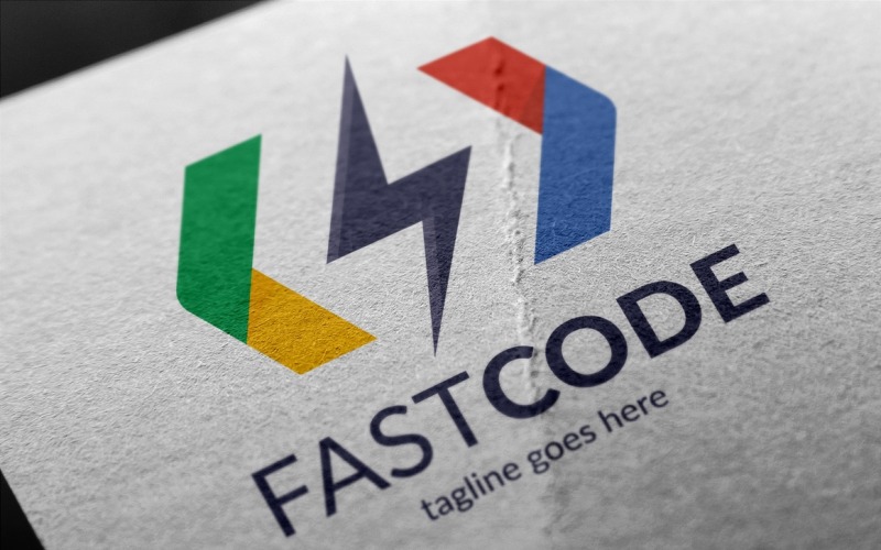 Modello di logo di codice veloce