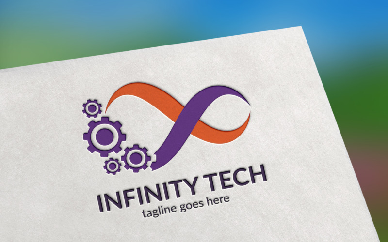 Шаблон логотипу Infinity Tech