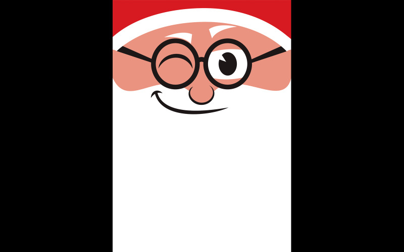 Santa Face - Illustration