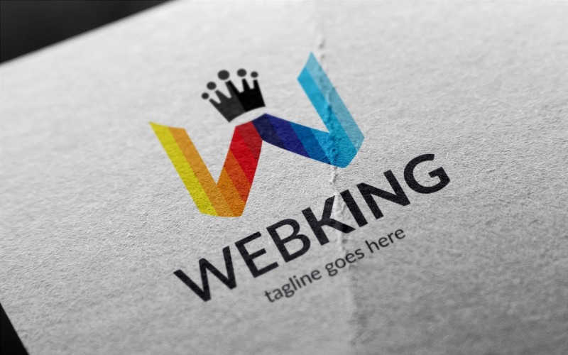 Download Шаблон логотипа "Web King (Letter W) Logo Template" / Web King (Letter W) Logo Template - Шаблон логотипа на тему графика company,corporate,creative,development,innovation,integration,logo,logotype,minimal,modern,new,pixel,professional,technology,unique,web