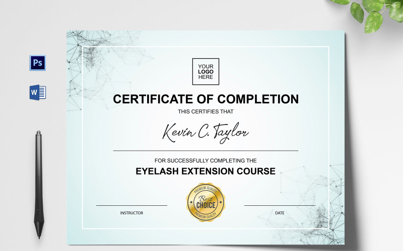 Download Шаблон сертификата "Minimal Eyelash Extension Certificate Template" / Minimal Eyelash Extension Certificate Template - Шаблон сертификата на тему графика certificate,diploma,custom certificate,custom diploma,graduation,school certificate,school diploma,certificate template,diploma template,editable certificate    diploma,customized diploma,dip