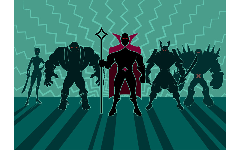 Supervillain csapat - illusztráció