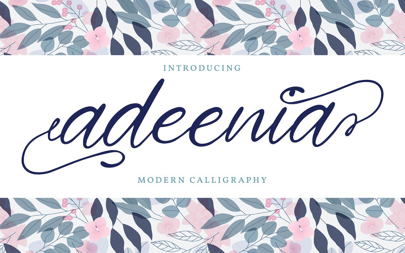 Adeenia | Police de calligraphie moderne