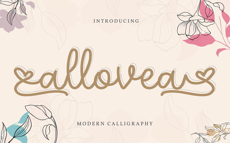 Download Шрифт "Allovea | Modern Calligraphy Font" / Allovea | Modern Calligraphy Font - Шрифт на тему графика font,alphabet,calligraphy,text,typography,type,abc,handwritten,art,design,drawn,style,hand,symbol,vector,graphic,modern,typeface,letter,sign