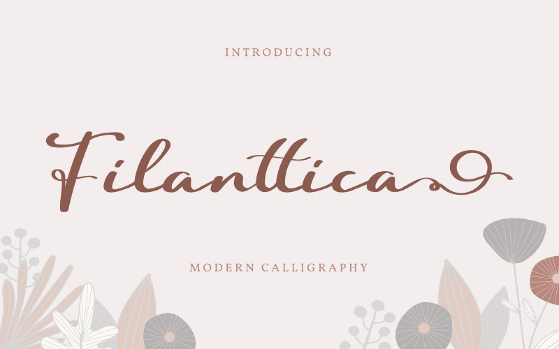Filanttica | Шрифт современной каллиграфии