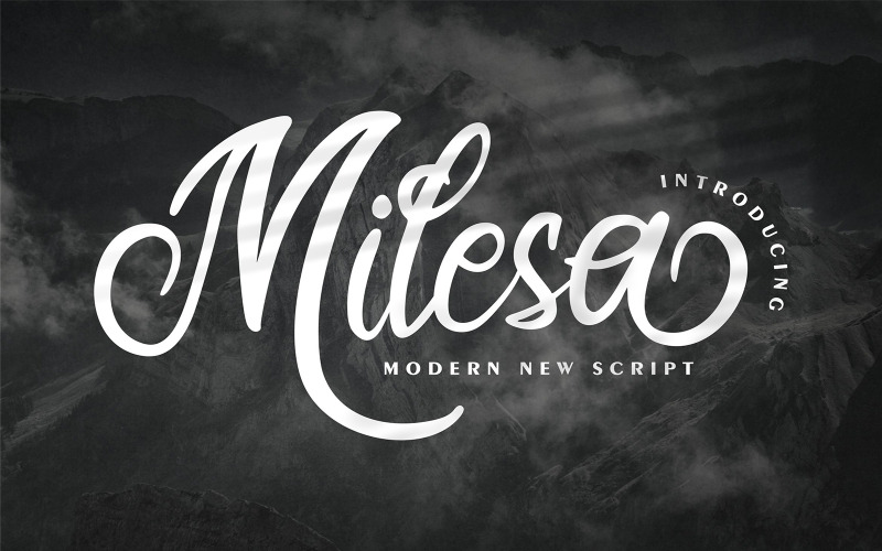 Milesa | Moderní nové kurzívové písmo