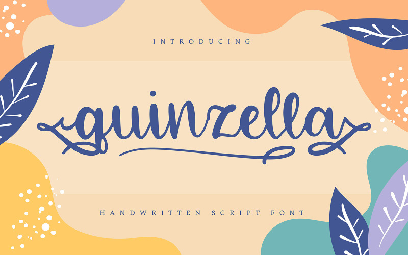 Quinzella | Police cursive manuscrite