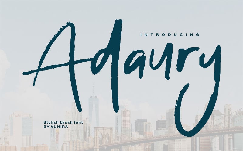 Adaury |时尚笔刷字体