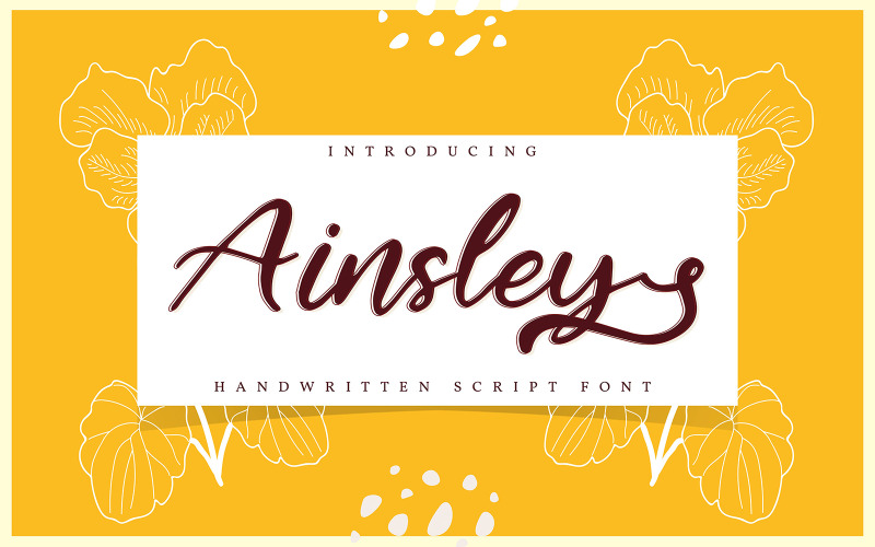 Ainsley | Handschriftliche Kursivschrift