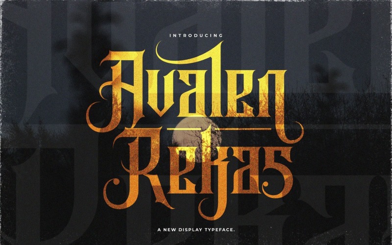 Avalen Rekas-Blackletter字体