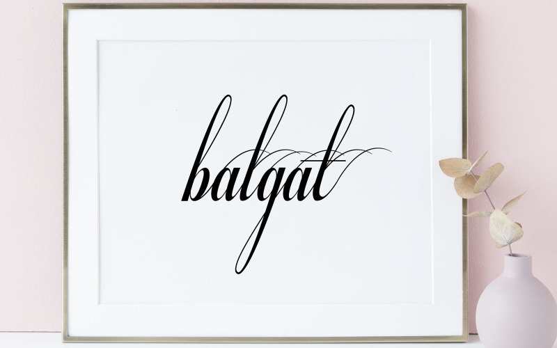 Download Шрифт "Balgat Font" / Balgat Font - Шрифт на тему графика font,typeface,stlish,elegant,glyps,branding