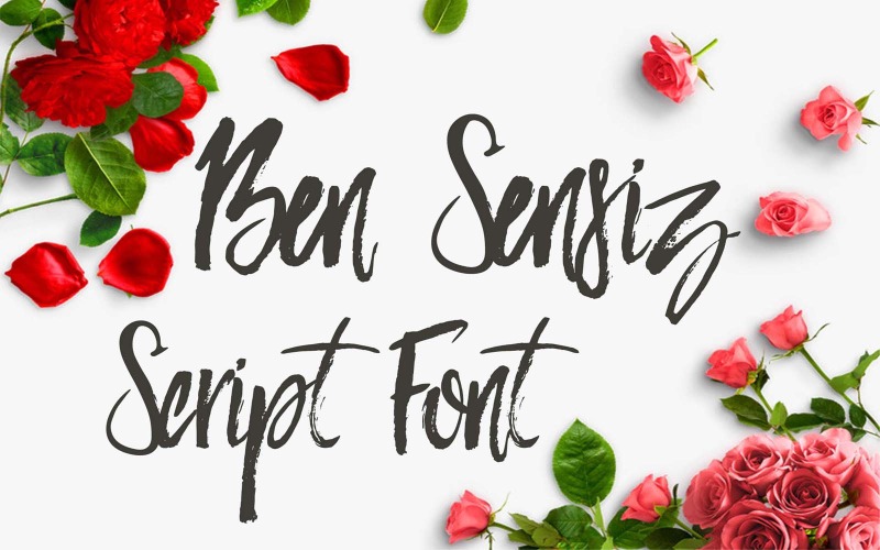 Ben Sensiz Курсивный шрифт