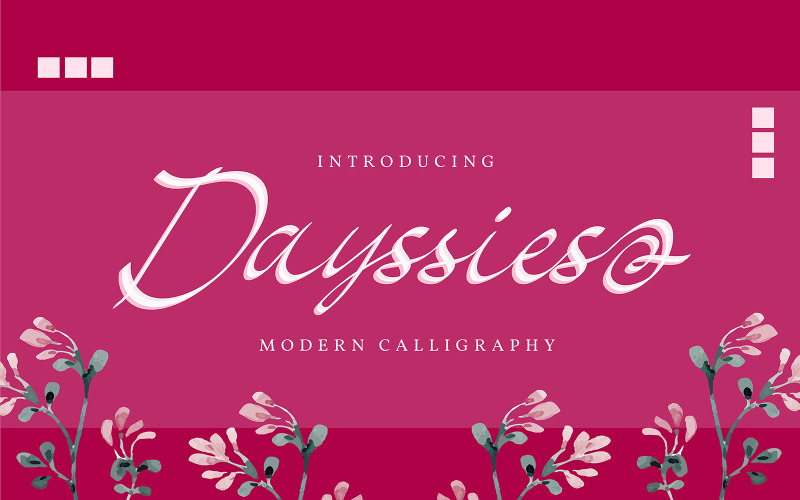 Dayssies | Police de calligraphie moderne