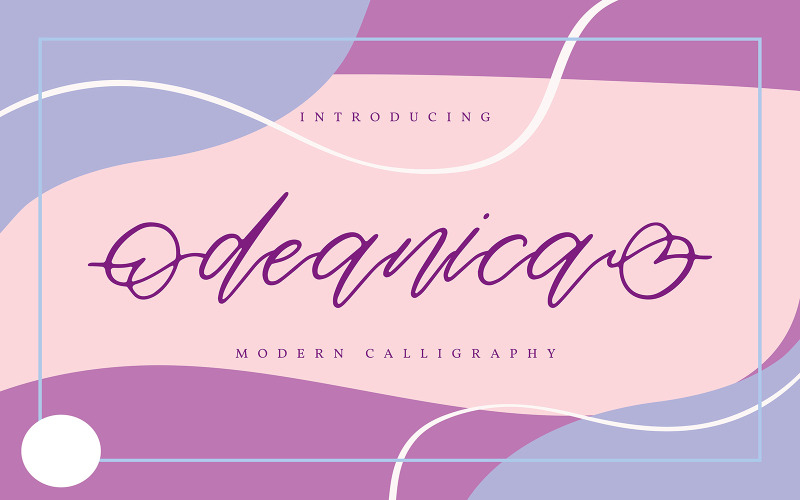 Deanica | Fonte de caligrafia moderna
