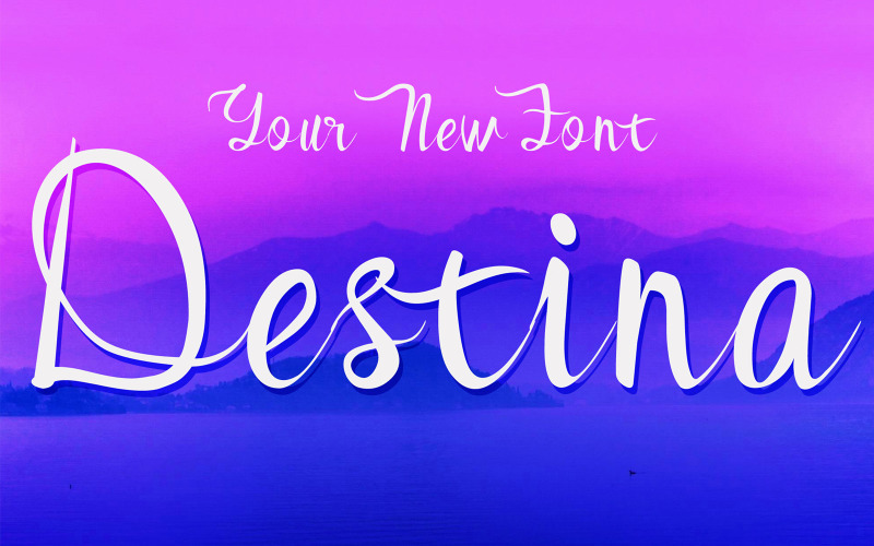 Download Шрифт "Destina Font" / Destina Font - Шрифт на тему графика font,typeface,stlish,elegant,glyps,branding