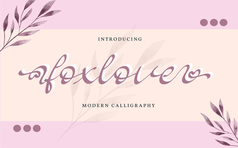 Foxlove | Moderní kaligrafie písmo