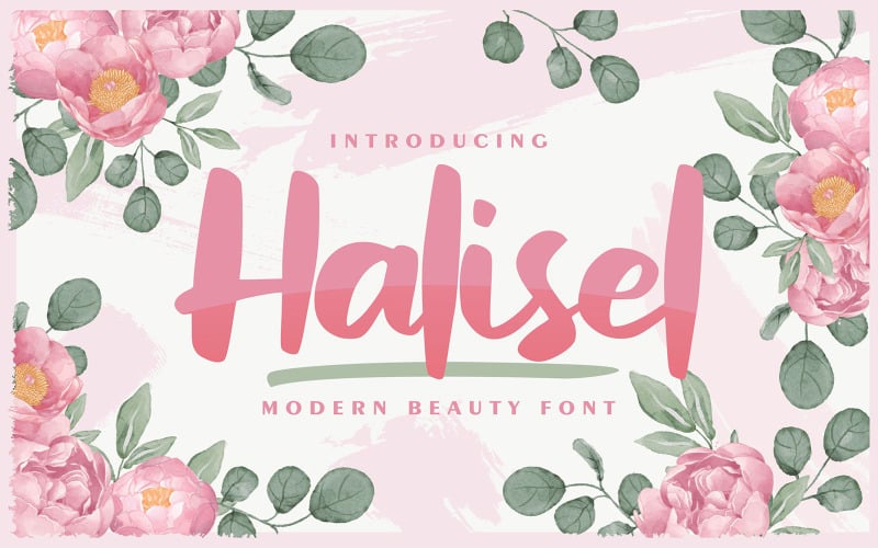Halisel | Moderne schoonheid lettertype