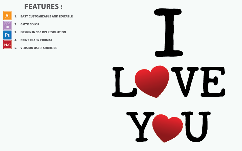 Ik hou van jou Quotes - illustratie