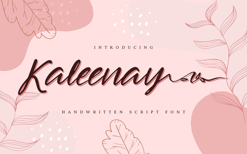 Kaleenay | Handgeschreven cursief lettertype