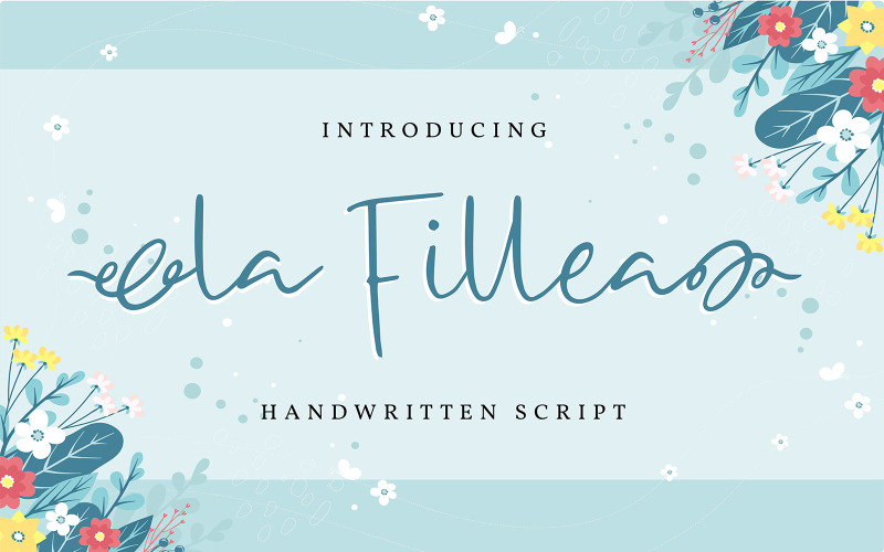 La Fillea | Handskrivet kursivt teckensnitt
