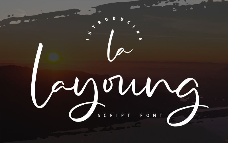 La Layoung | Carattere corsivo