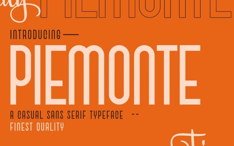 Piemonte-Casual Sans Serif字体