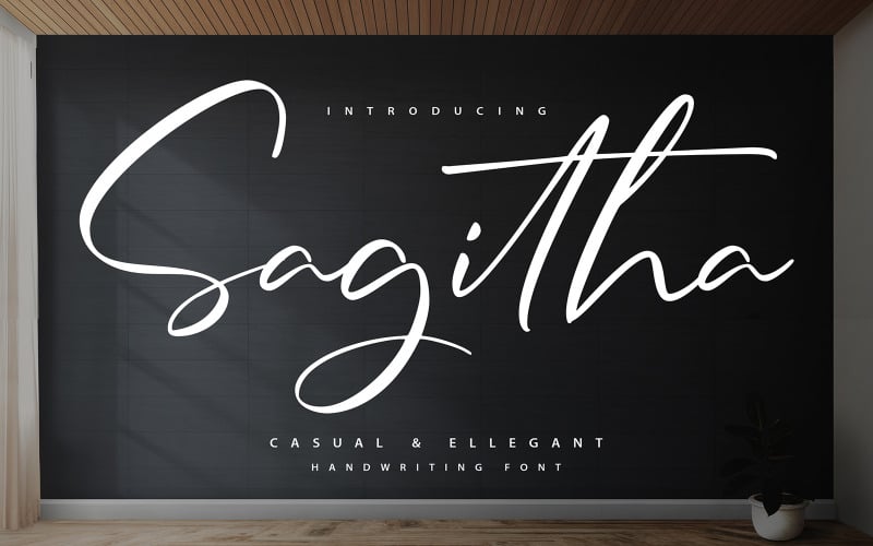Sagitha | Fonte escrita à mão casual e elegante