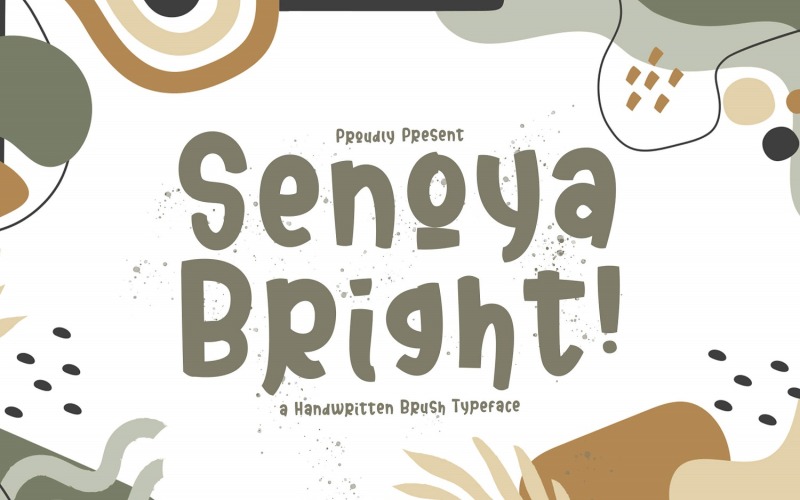 Senoya Bright - игривый дисплейный шрифт