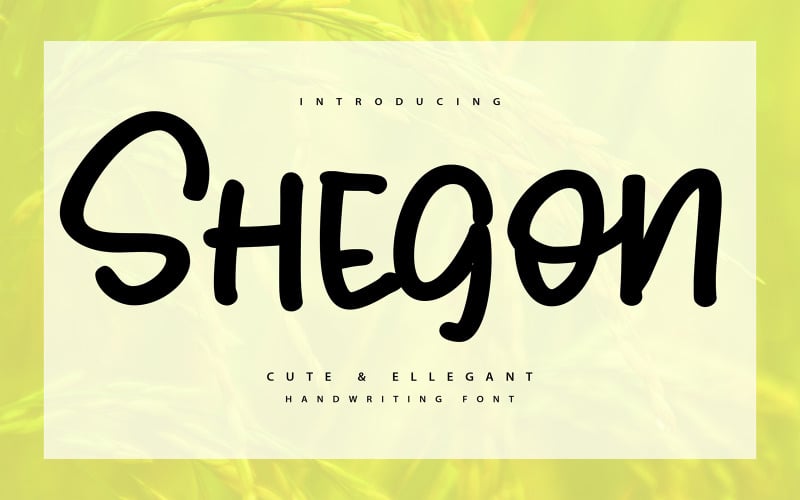 Shegoon | Fuente de escritura linda y elegante
