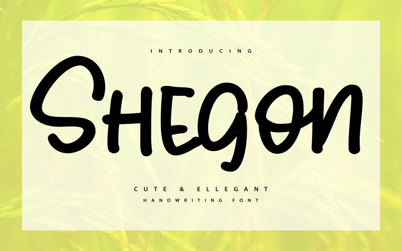 Shegoon | Söt och elegant handstilsteckensnitt