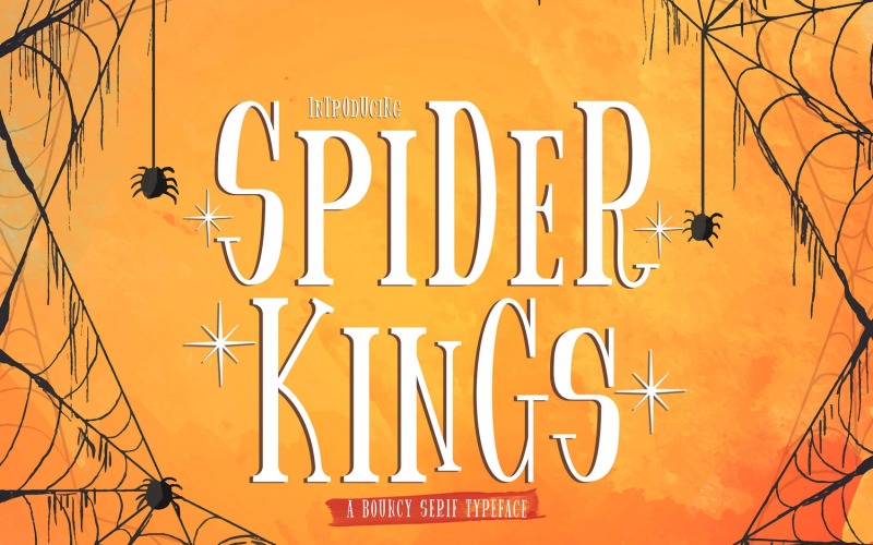 Spider King - Krásné patkové písmo